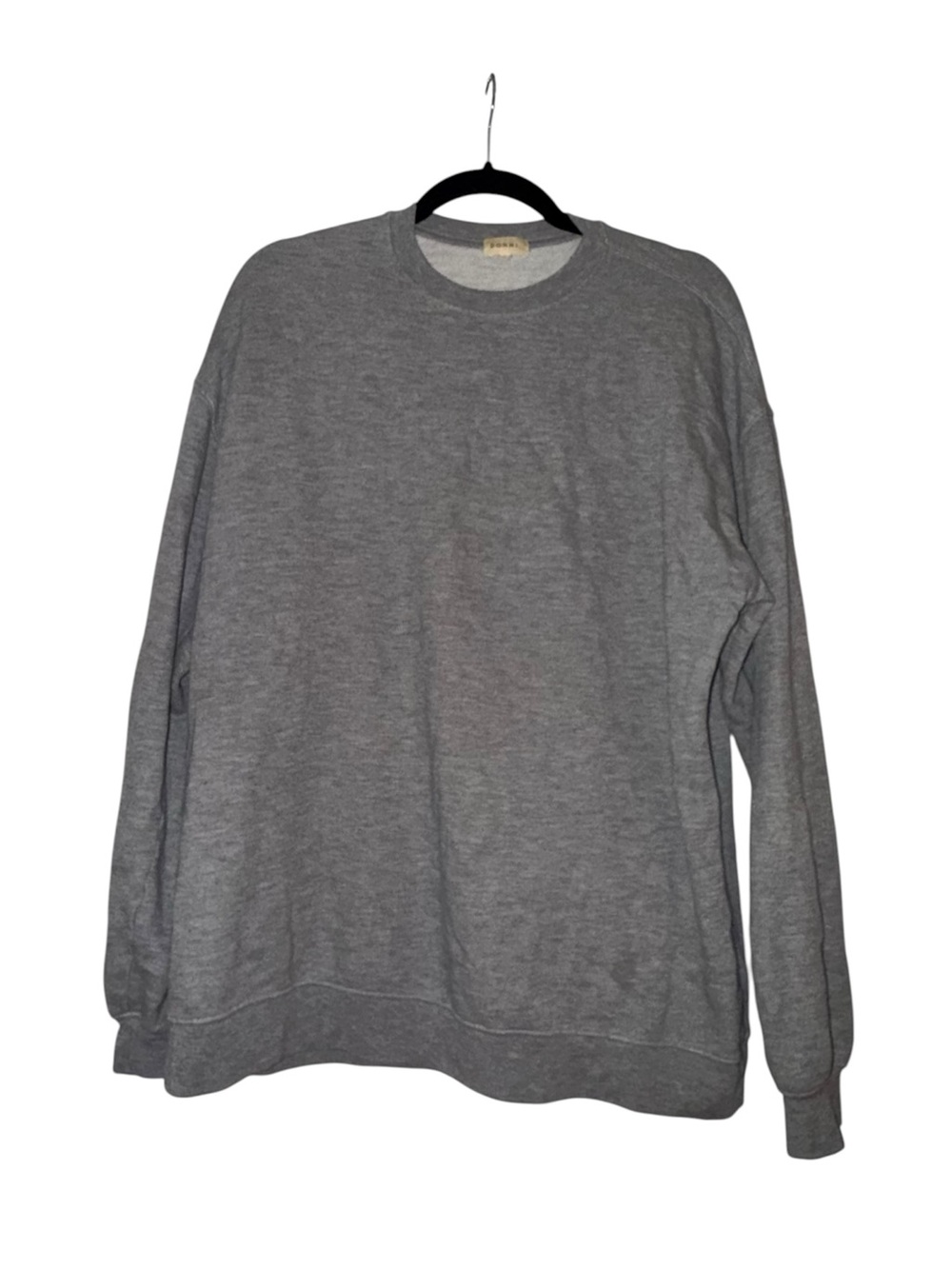 DONNI. Grey Crewneck Size Small